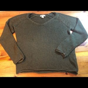 Green Knitted Oversized Sweater